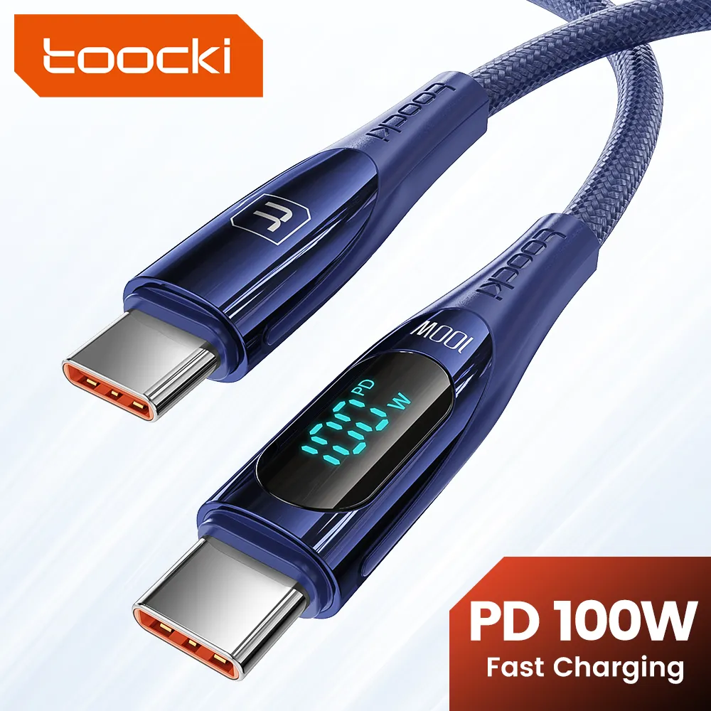 [R$6 Cada/R$41 &Quot;Moedas&Quot;/Visa/Taxa Inclusa] 6x Cabos Usb C/Usb C Toocki 2m At 100w 6a